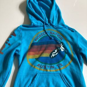 blue aviator nation sweatshirt